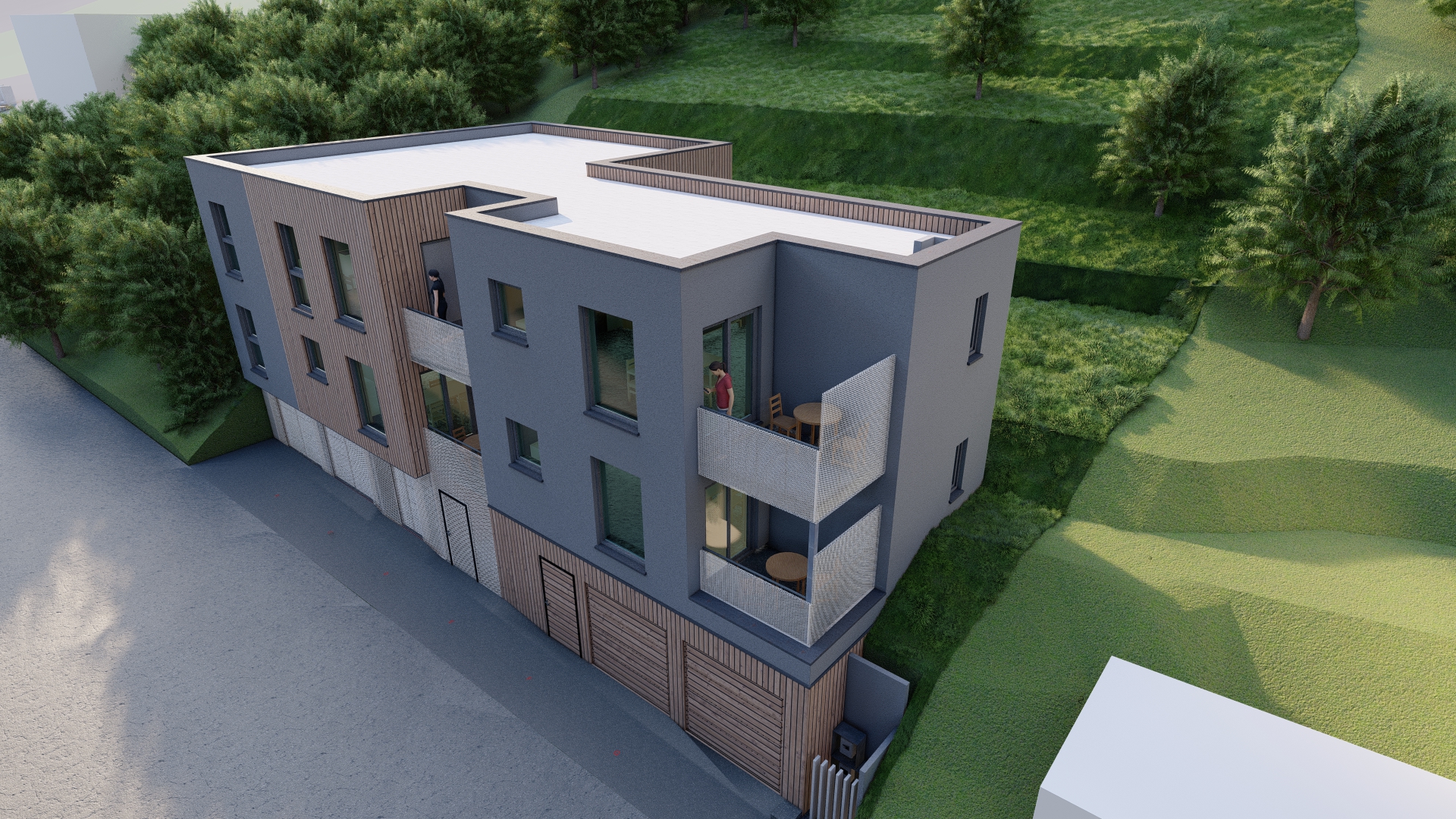 Liège — 4 logements en pente