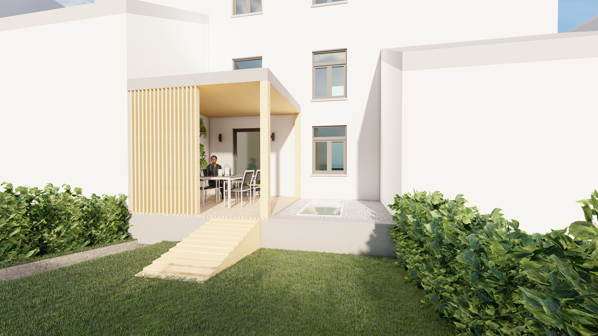 Pergola à claire-voie