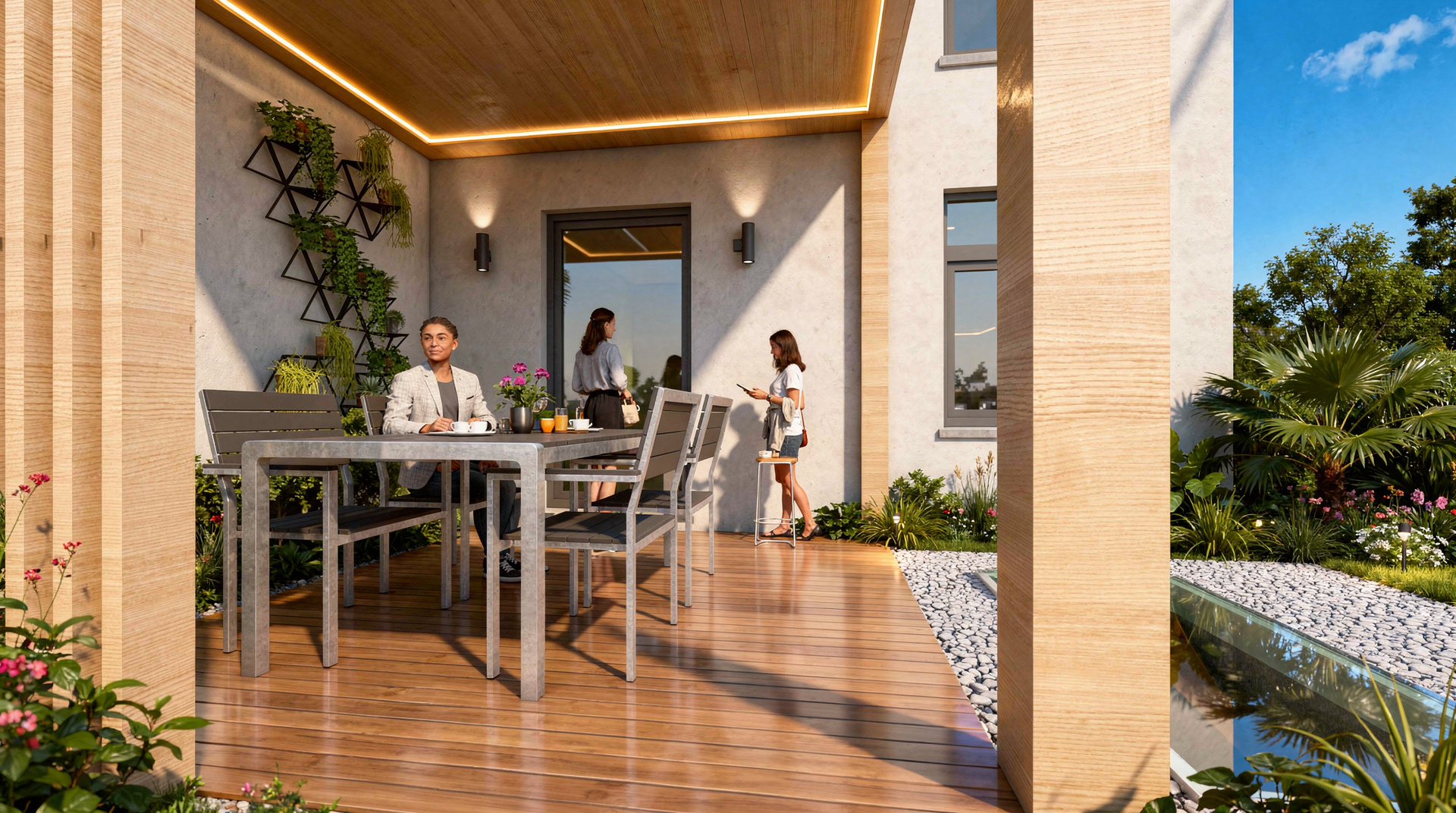 Relation terrasse-jardin