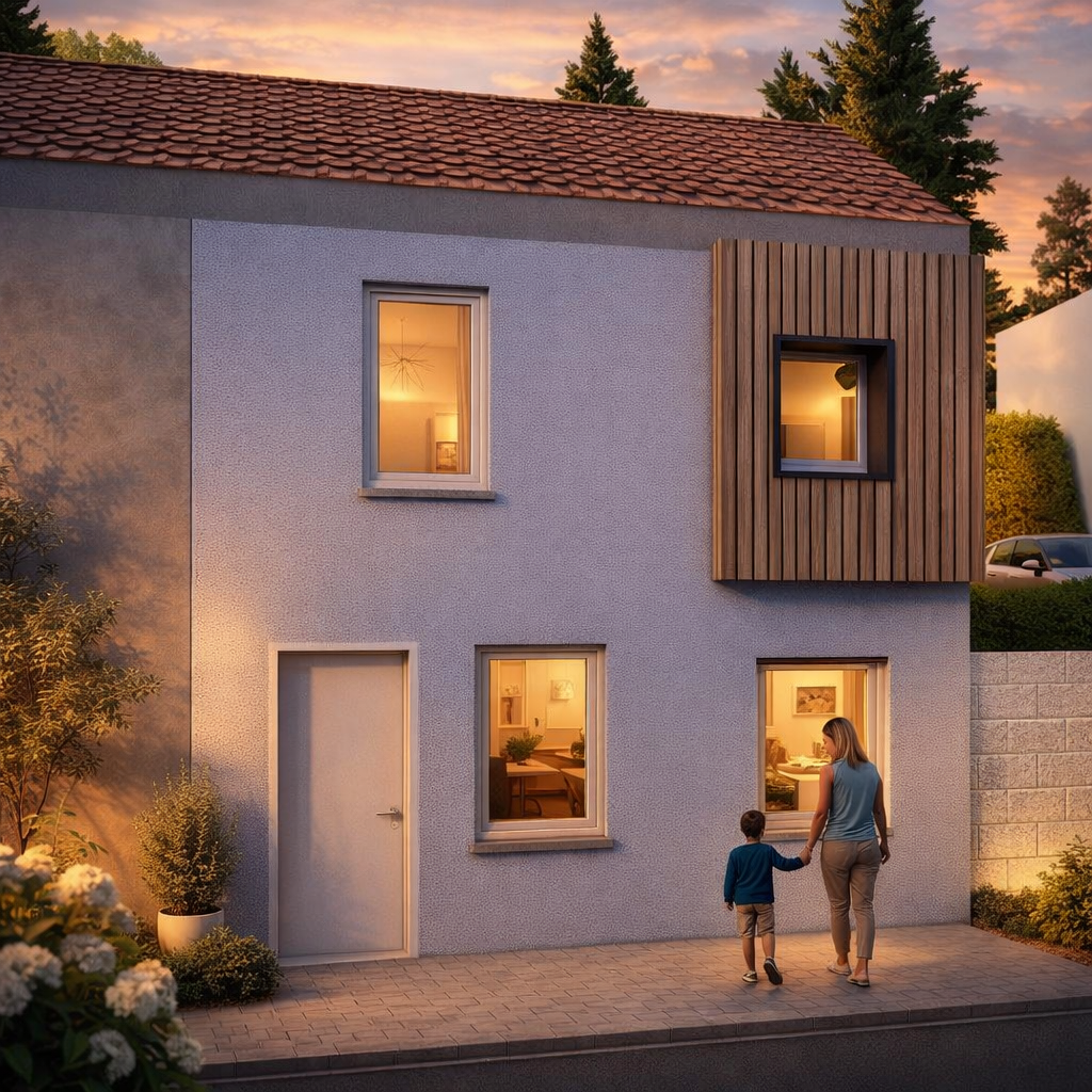 Seraing – Rehausse du volume secondaire et réaménagement intérieur