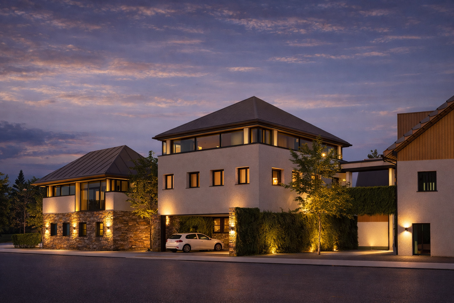 Schéma — démolitions ciblées et ouverture de la lisière