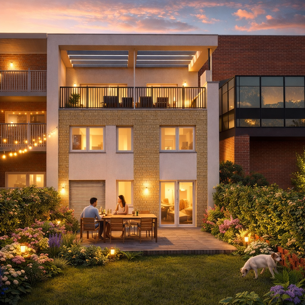 Ouverture arrière sur jardin